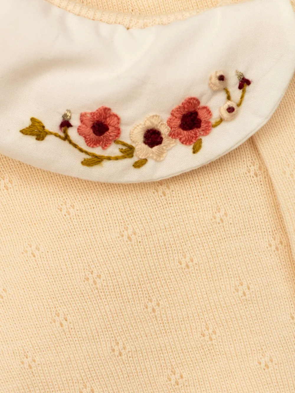 Bonpoint floral-embroidered pajamas Geel