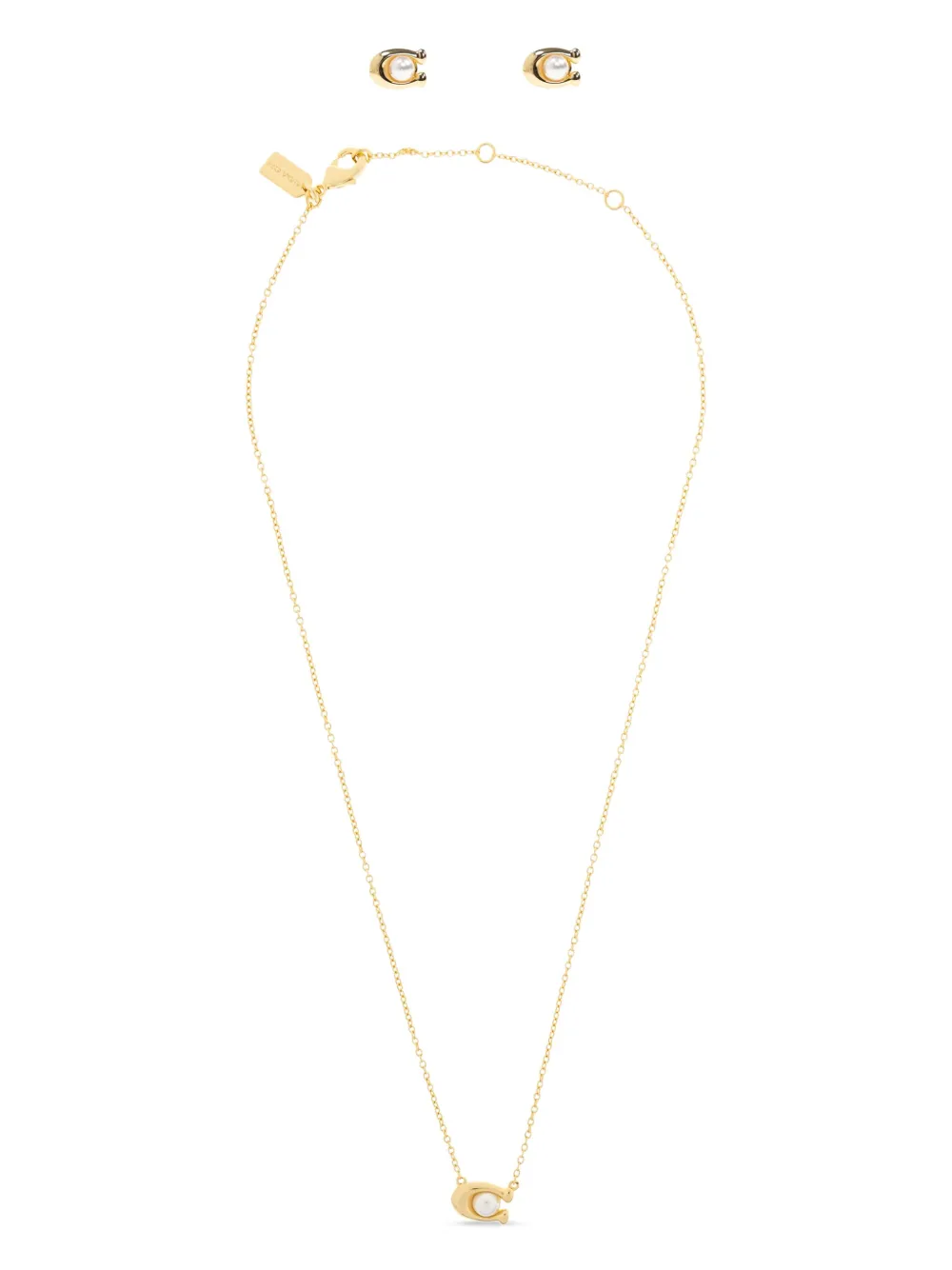 C Pearl necklace (set of two)