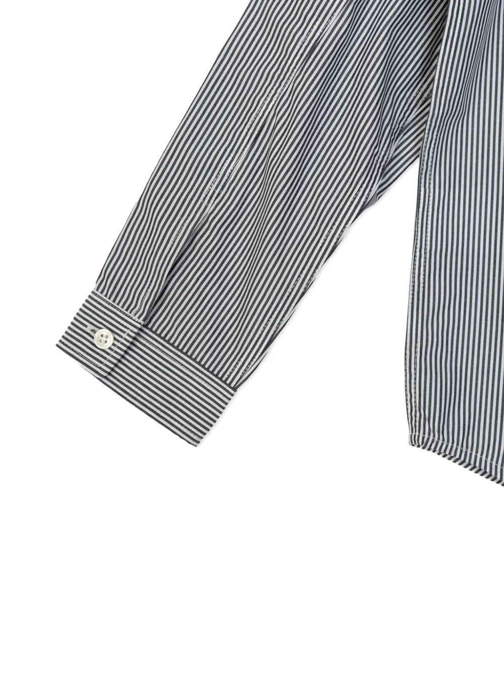 Bonpoint striped button-up shirt Blauw