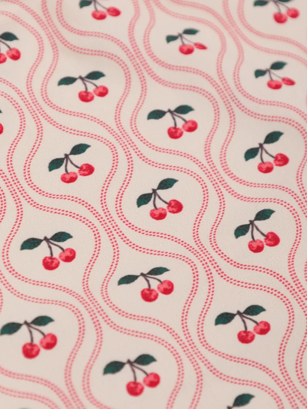 Konges Sløjd Badpak met kersenprint Beige