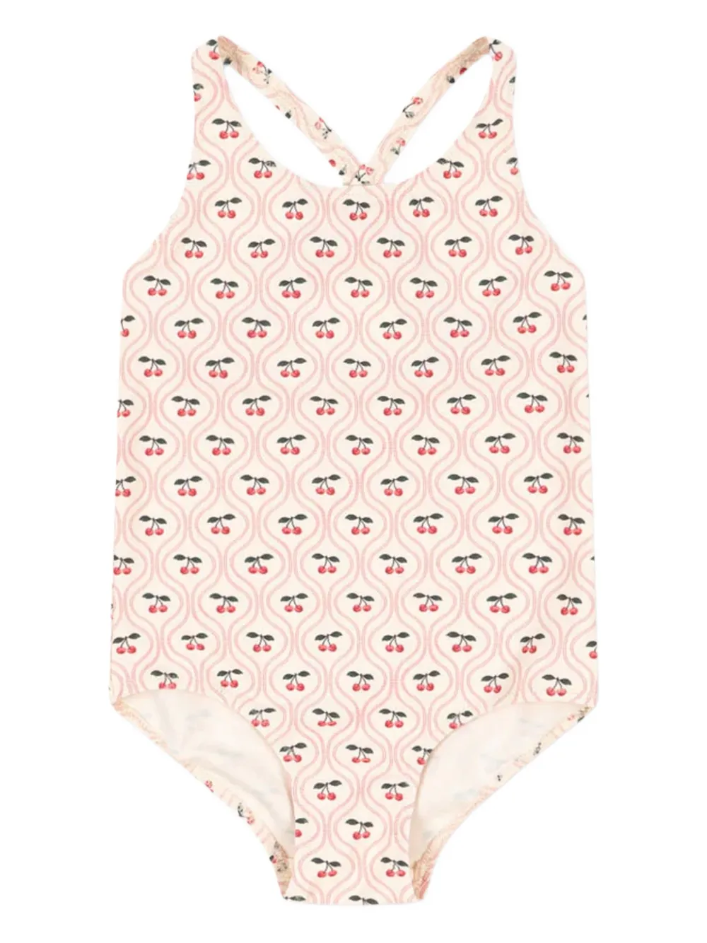Konges Sløjd cherry-print swimsuit | Neutrals | Image 1