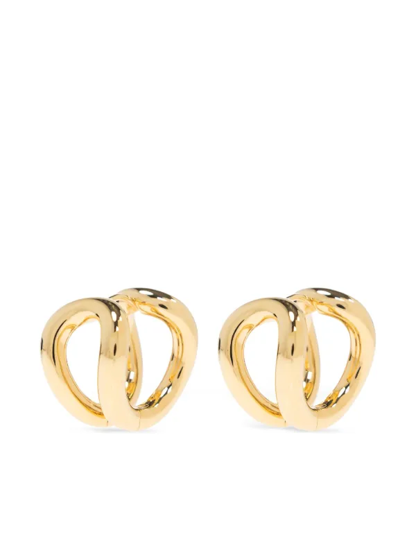 LIE STUDIO Steffie ピアス | ゴールドトーン | FARFETCH JP