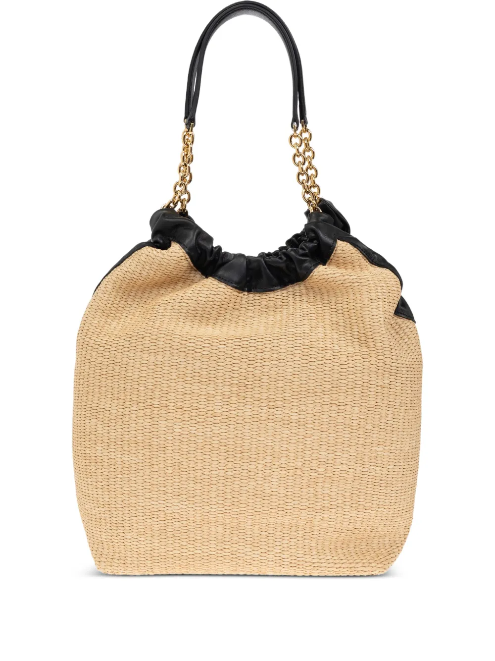 DeMellier Miami woven bucket bag | Neutrals | Image 1