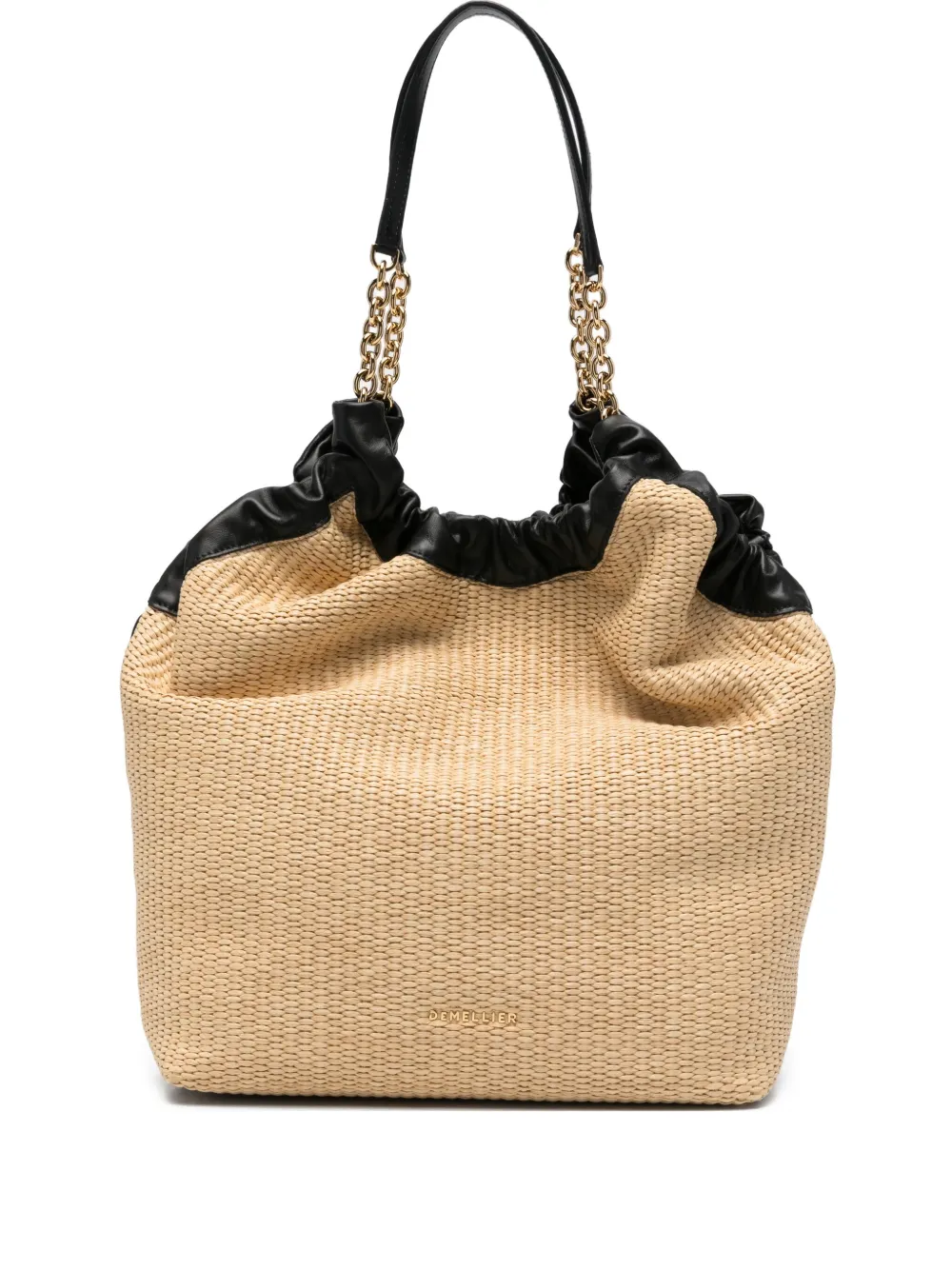 DeMellier Miami woven bucket bag | Neutrals | Image 1