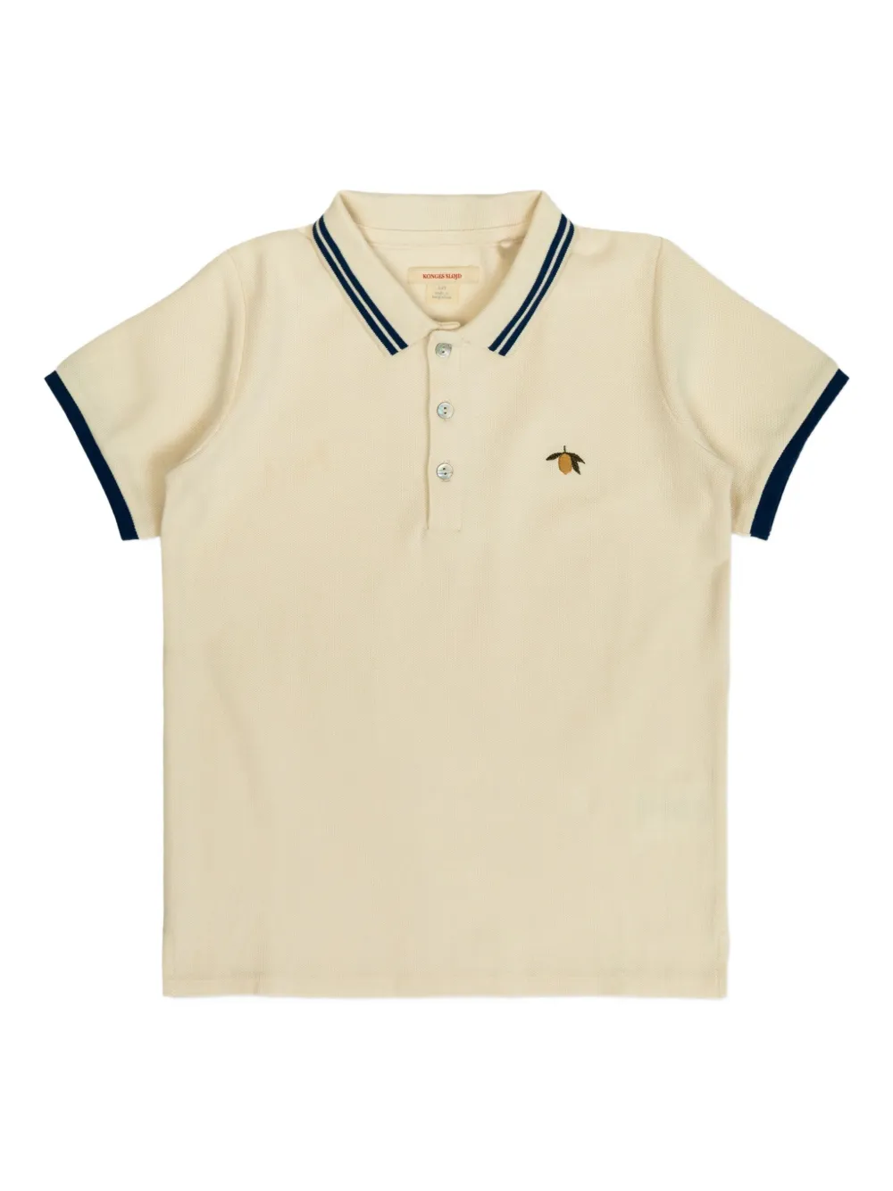 Konges Sløjd Poloshirt met contrasterende kraag Beige