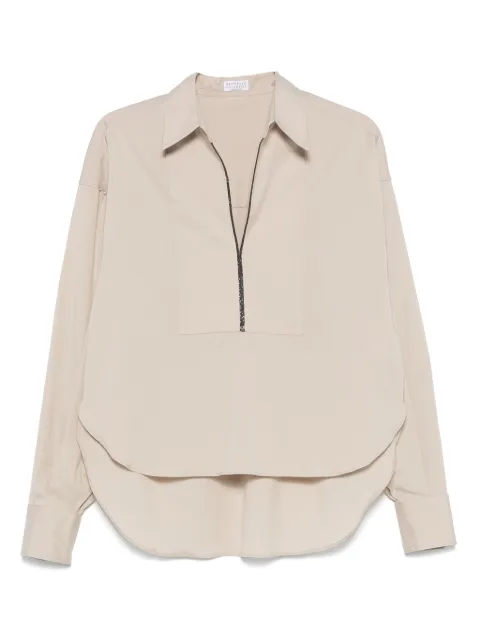 Brunello Cucinelli cotton-blend blouse