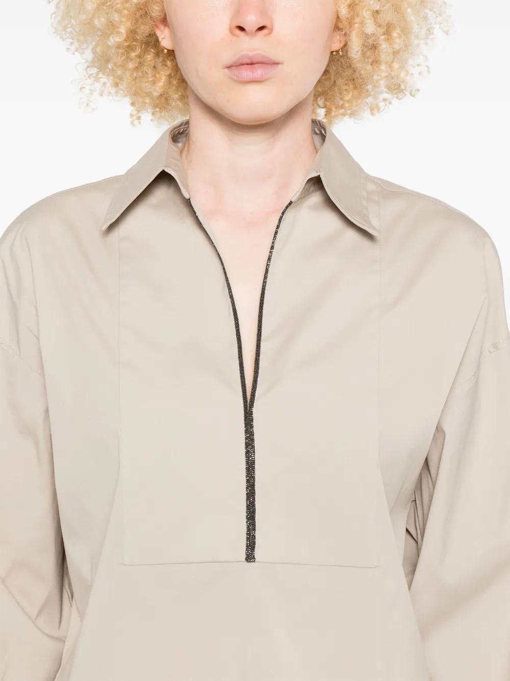 Brunello Cucinelli Katoenen blouse Beige