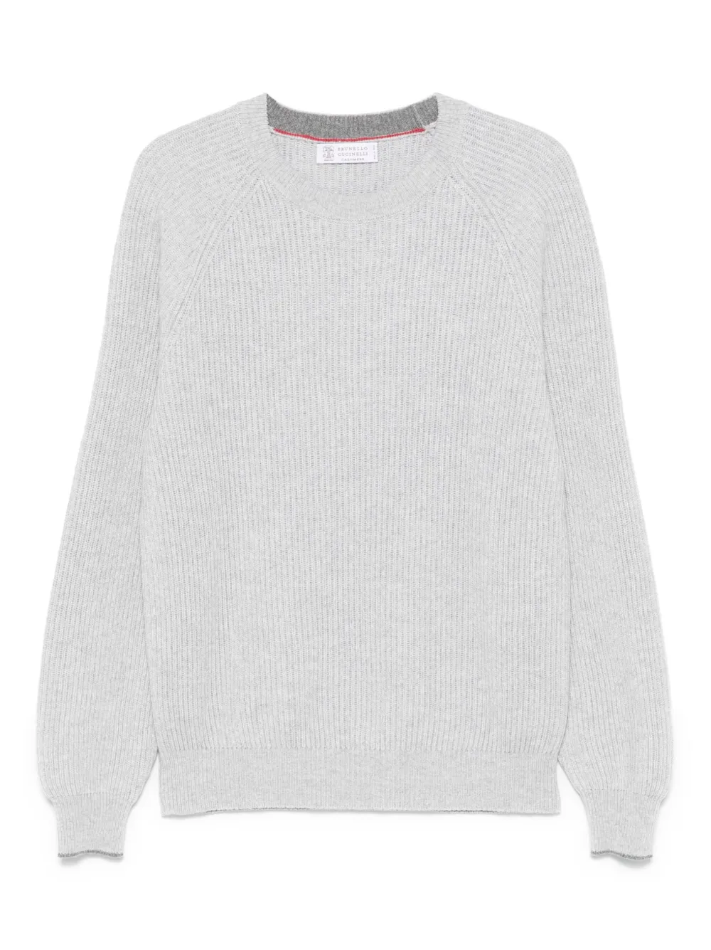 Brunello Cucinelli pull en maille côtelée | gris | Image 1
