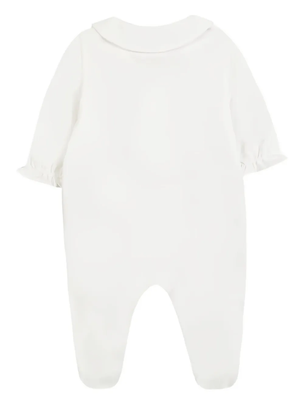 Tartine Et Chocolat floral-embroidered round-collar pajama - Wit