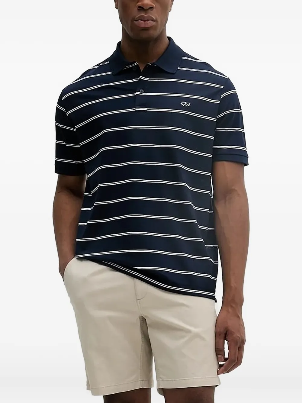 Paul & Shark striped polo shirt Blauw