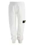 Stone Island Junior compass-patch pockets track pants - White