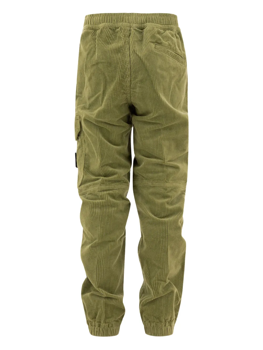 Stone Island Junior corduroy cargo trousers Groen