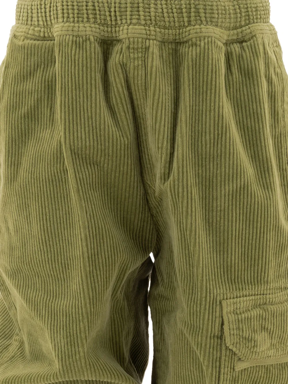 Stone Island Junior corduroy cargo trousers Groen