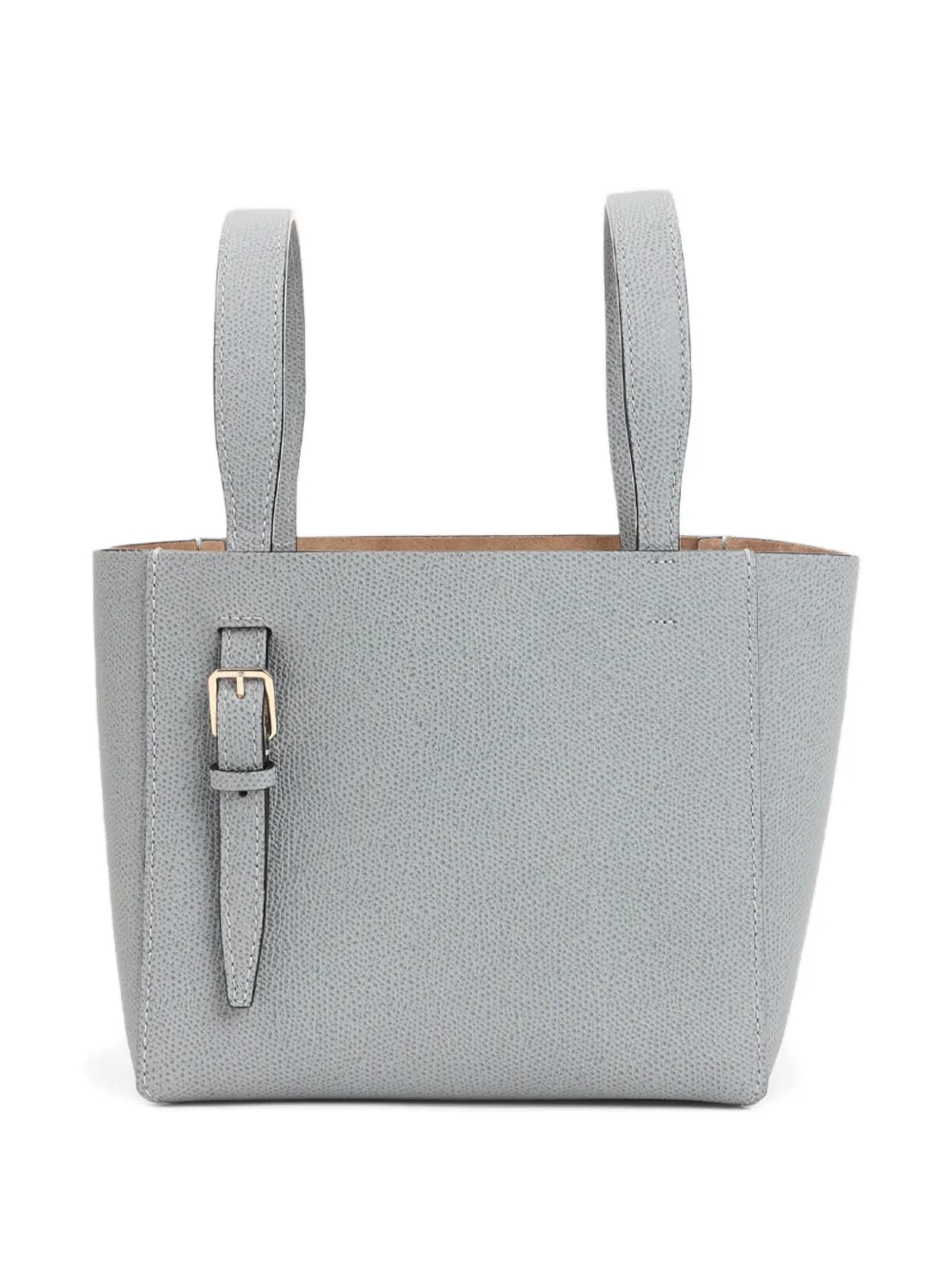 Valextra mini leather tote bag - Blauw
