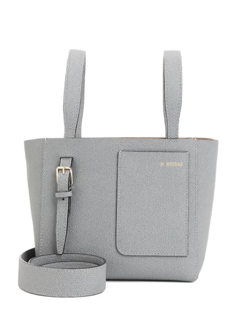 Valextra mini leather tote bag