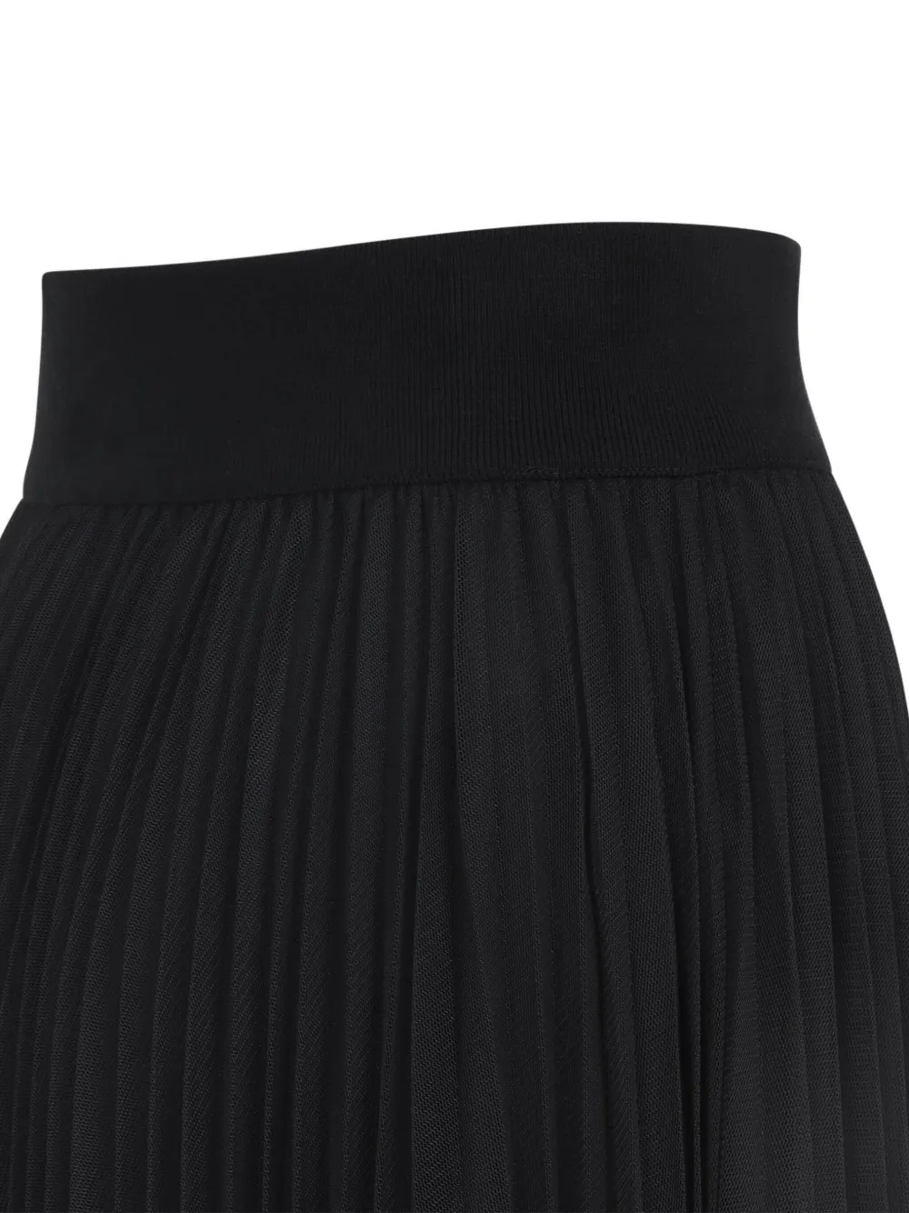 Fabiana Filippi tulle pleated midi skirt - Zwart