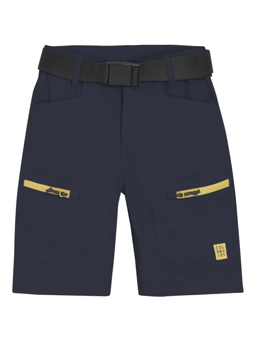 COLOR KIDS belted shorts - Blu