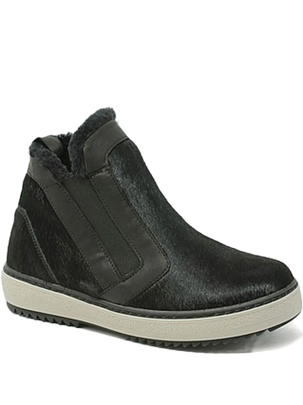 La Mondiale pony-fur panelled boots | Black | Image 1