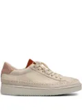 PANCHIC textured-trim leather trainers - Neutrals