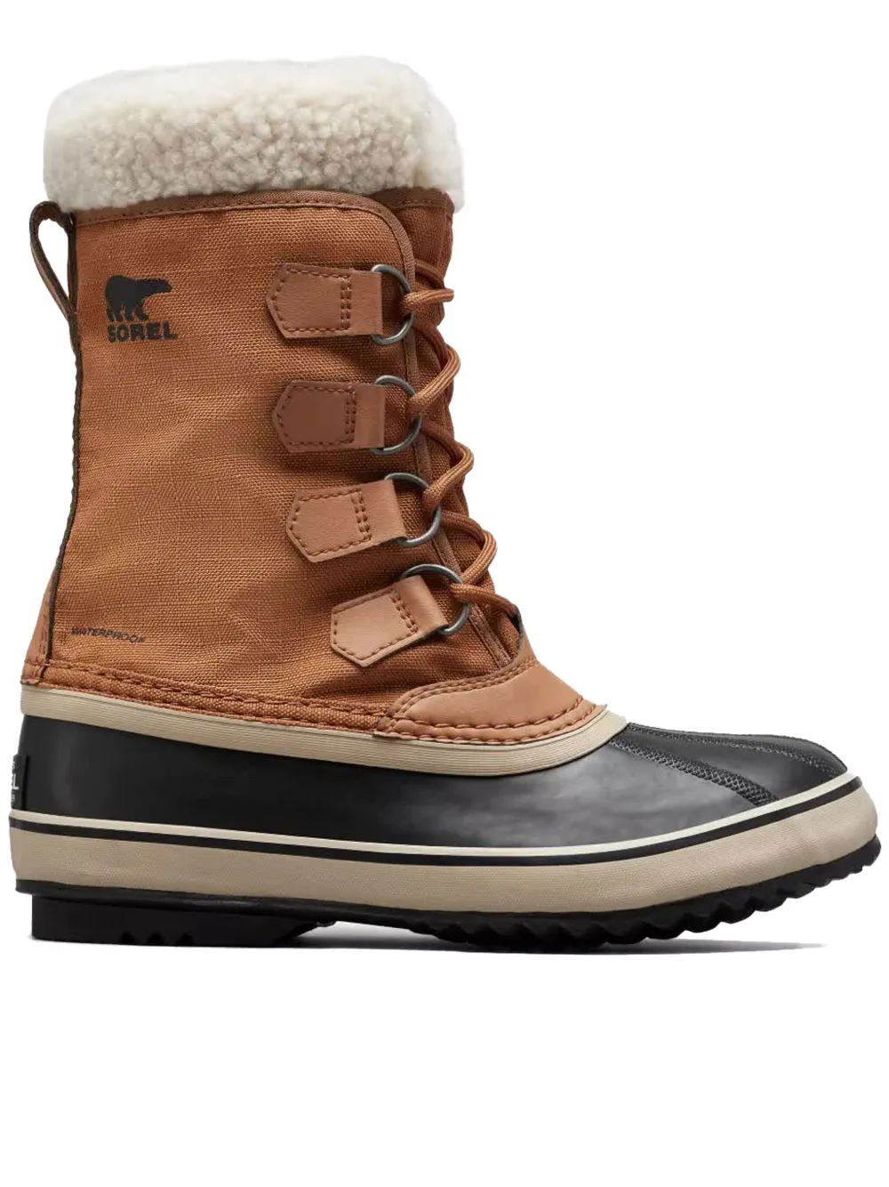 SOREL Winter Carnival lace-up shearling-cuff boots | Brown | Image 1