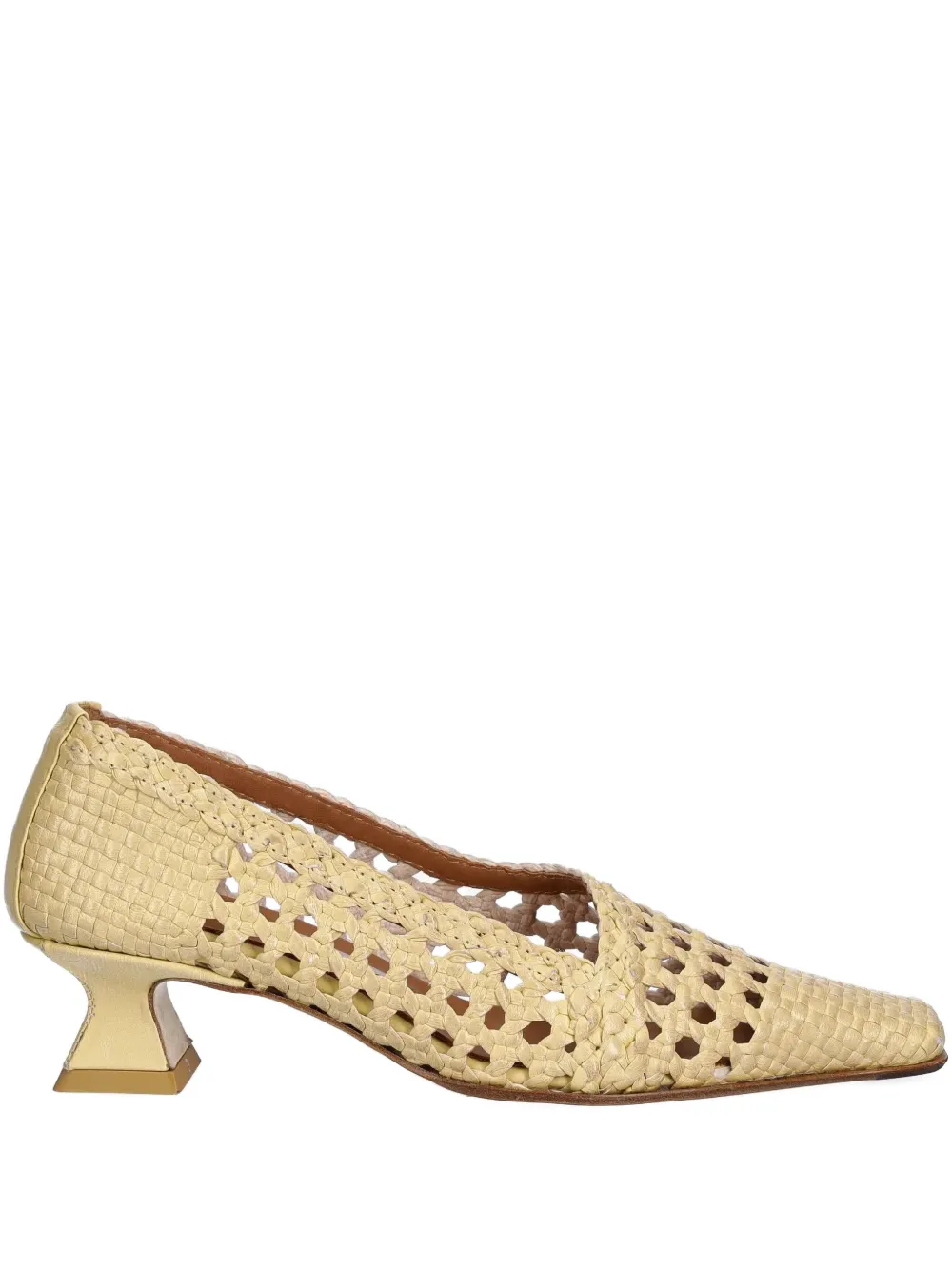 Miista 35mm Gisla square-toe pumps | Neutrals | Image 1