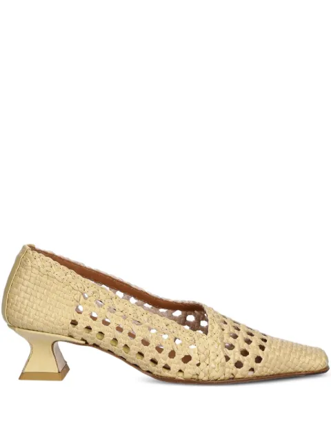 Miista 35mm Gisla square-toe pumps