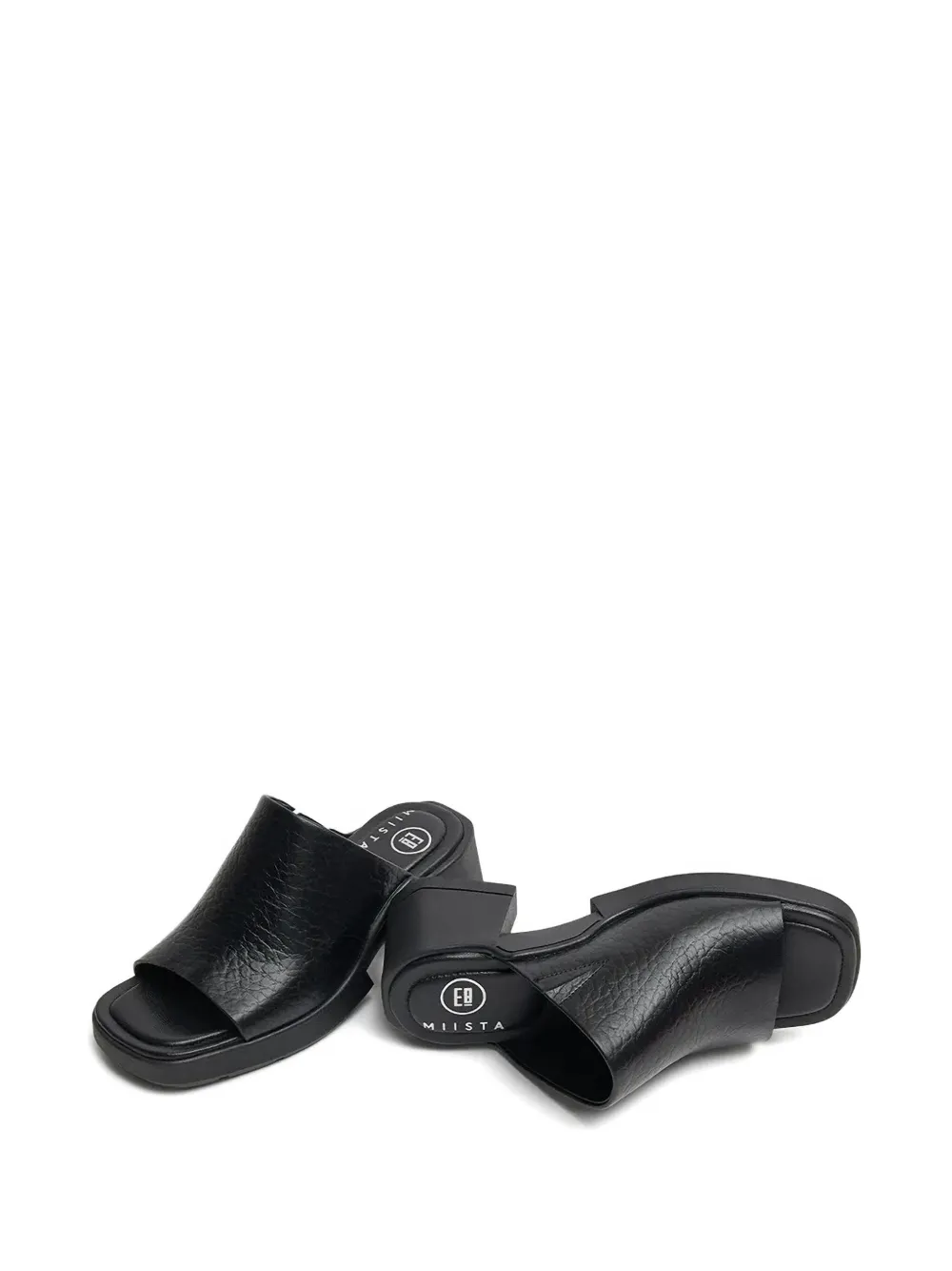 Miista block-heel open-toe slides Black