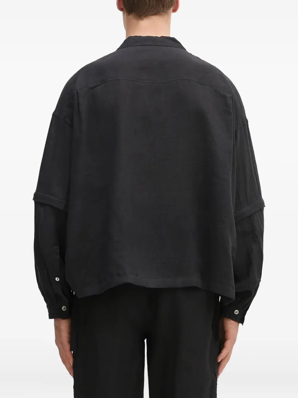 Undercover double-pocket button shirt Zwart