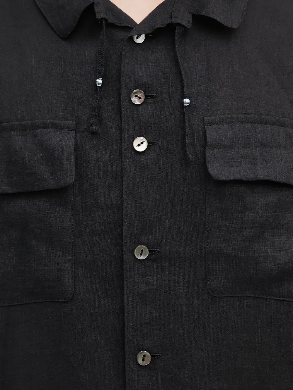 Undercover double-pocket button shirt Zwart