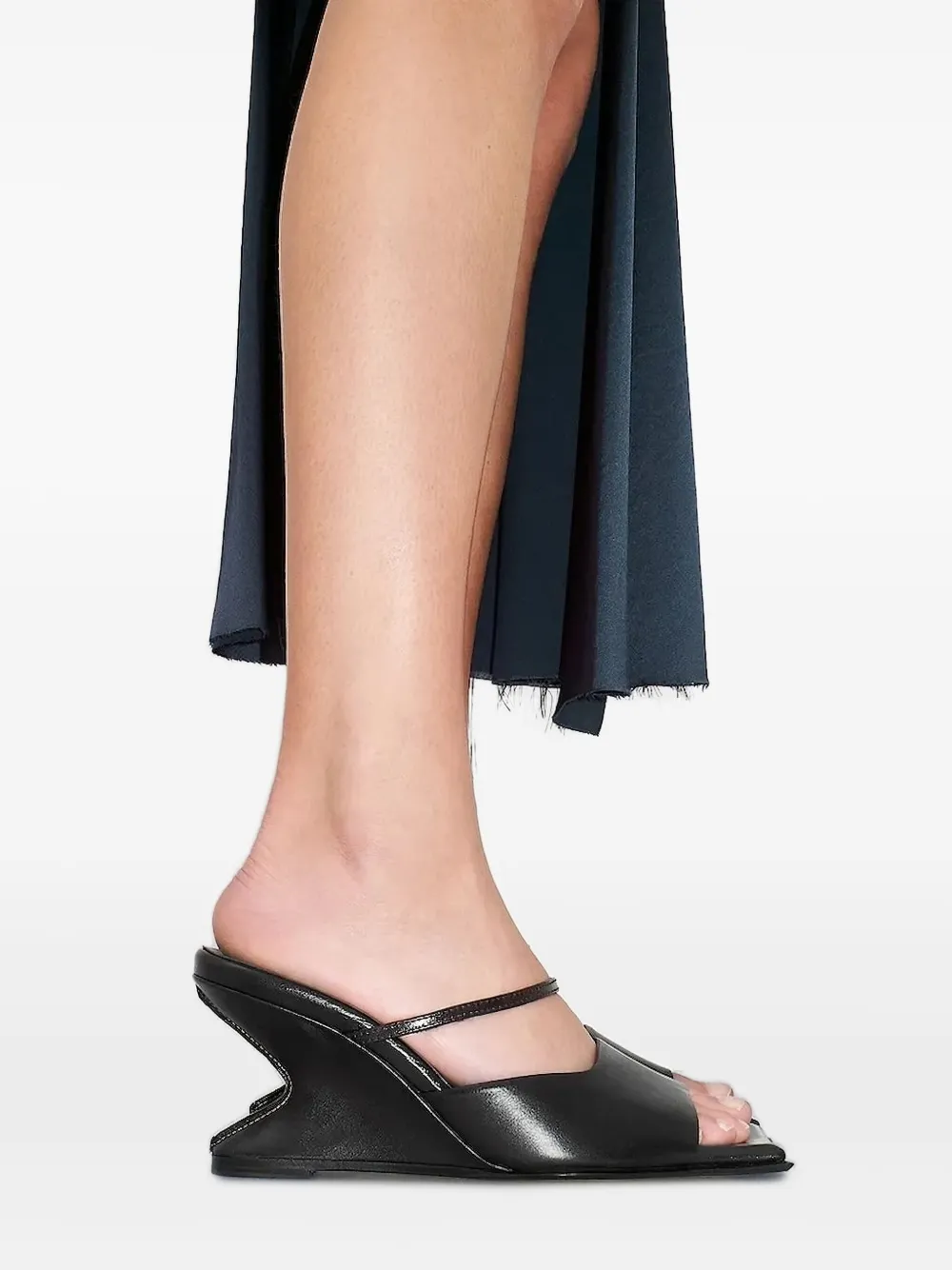 Miista 65mm Egle square-toe sandals Black