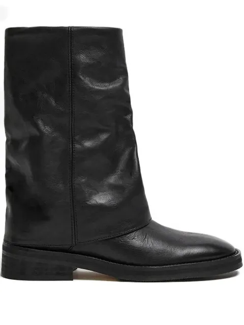Miista 20mm slouched leather ankle boots