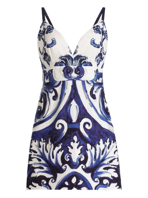 Dolce & Gabbana paisley-print mini dress
