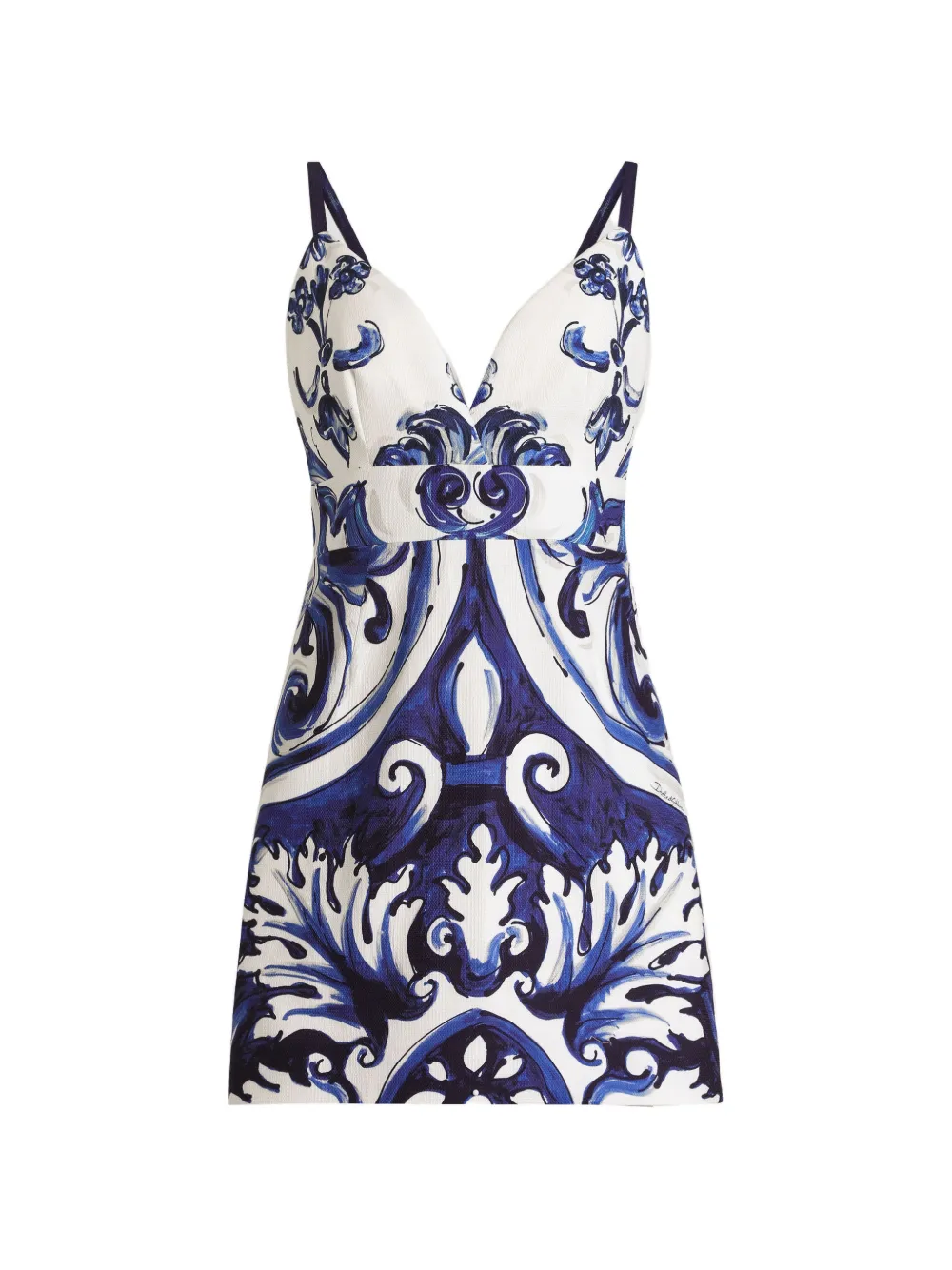 Dolce & Gabbana Majolica mini dress - Blue
