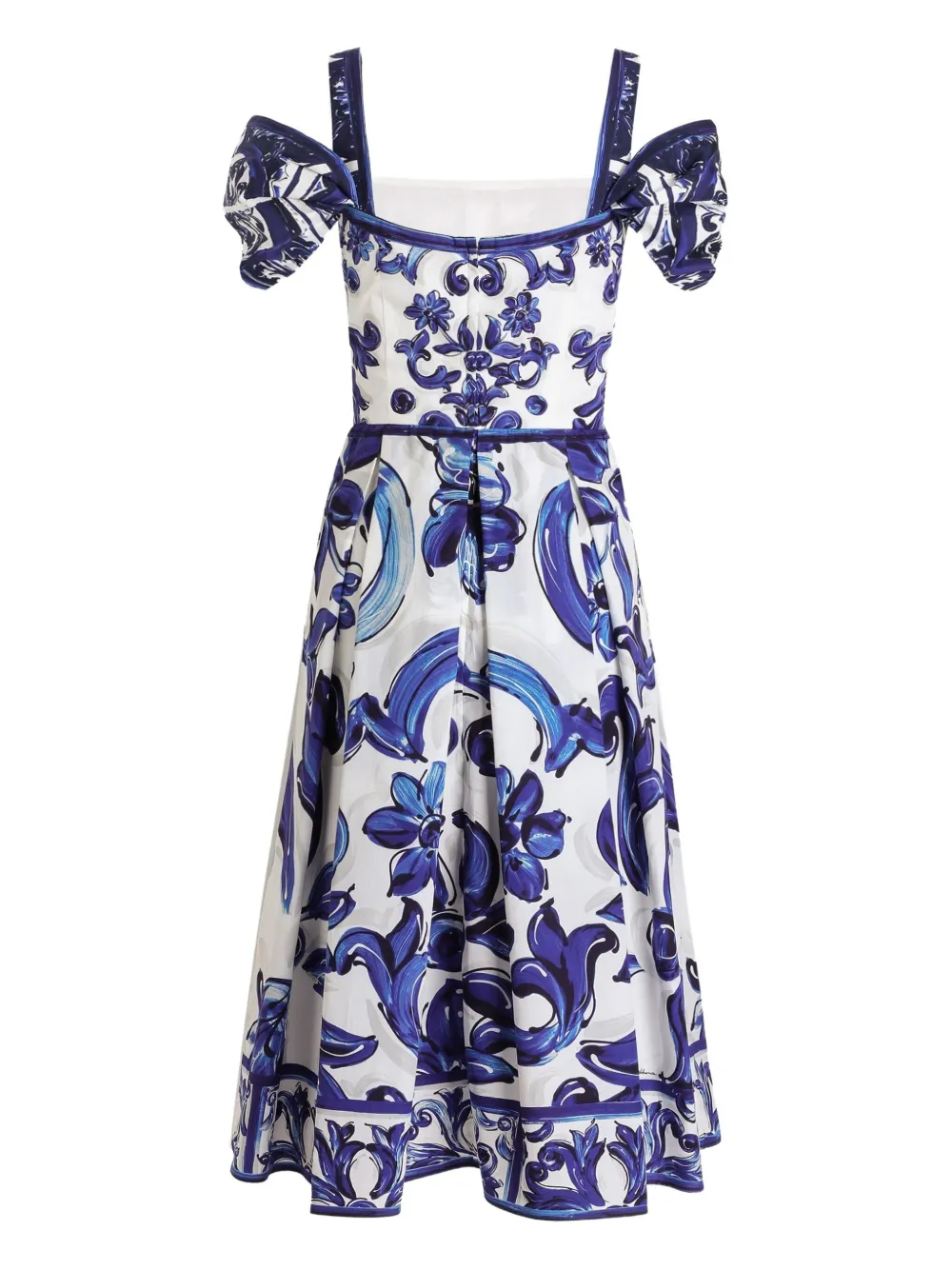Dolce & Gabbana paisley-print maxi dress Wit
