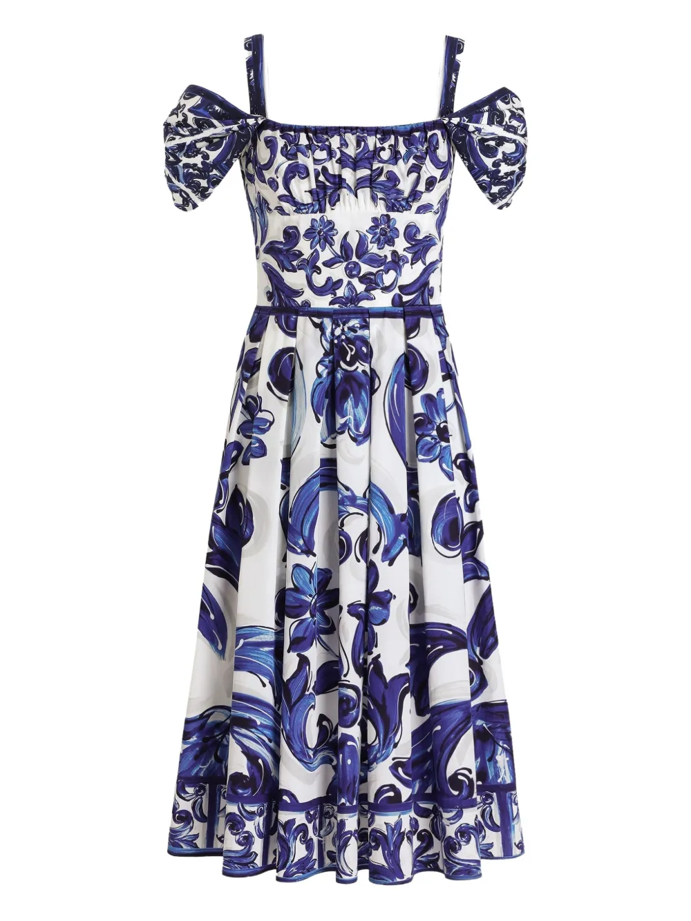 Dolce & Gabbana paisley-print maxi dress Wit