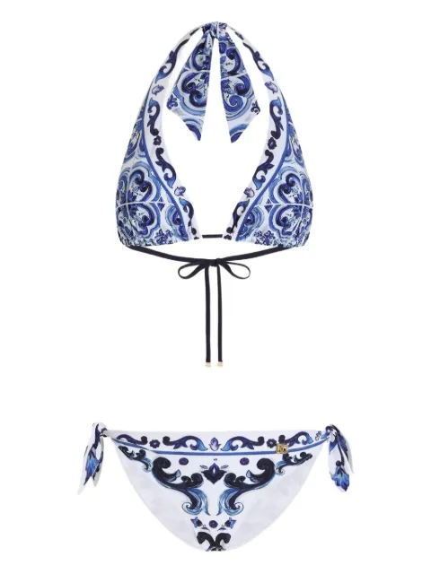 Dolce & Gabbana majolica-print bikini