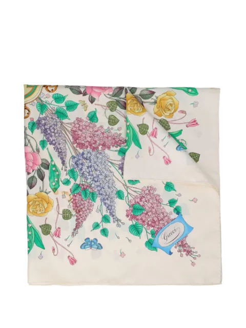 Gucci Pre-Owned floral-pattern silk scarf