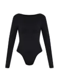 Heist long-sleeve open-back bodysuit - Black