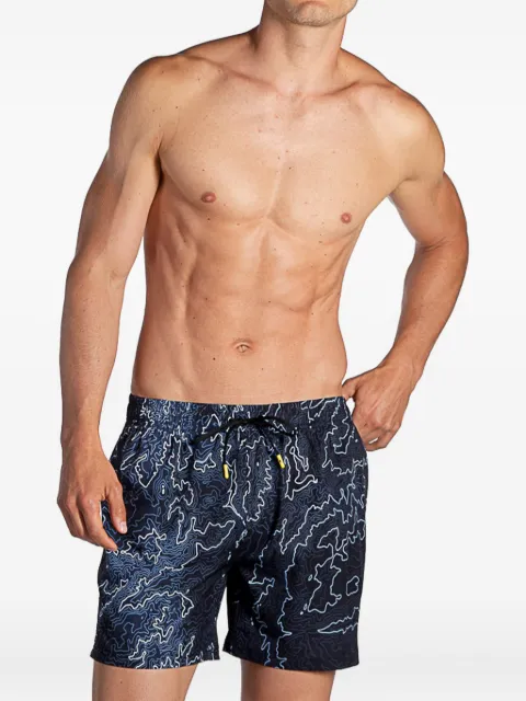 AQUARAPID graphic-pattern swim shorts