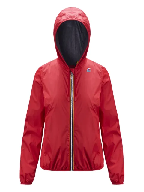 K Way Kids hooded zip-front jacket
