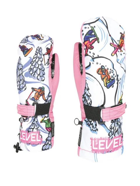 LEVEL KIDS graphic-print ski mittens