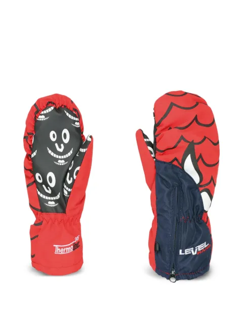 LEVEL KIDS graphic-print gloves