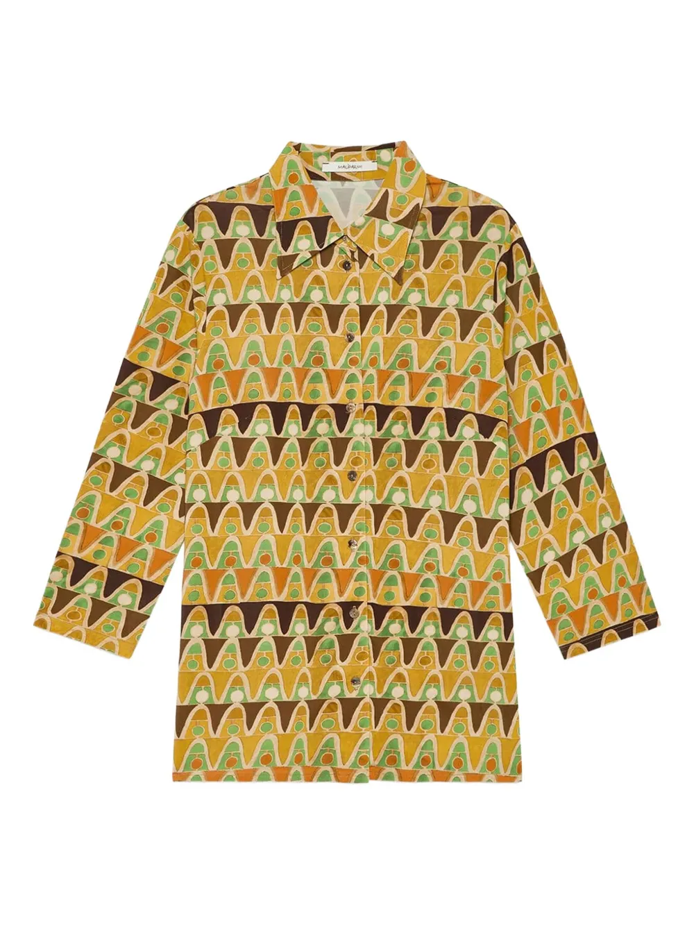 MALIPARMI geometric-print shirt - Giallo