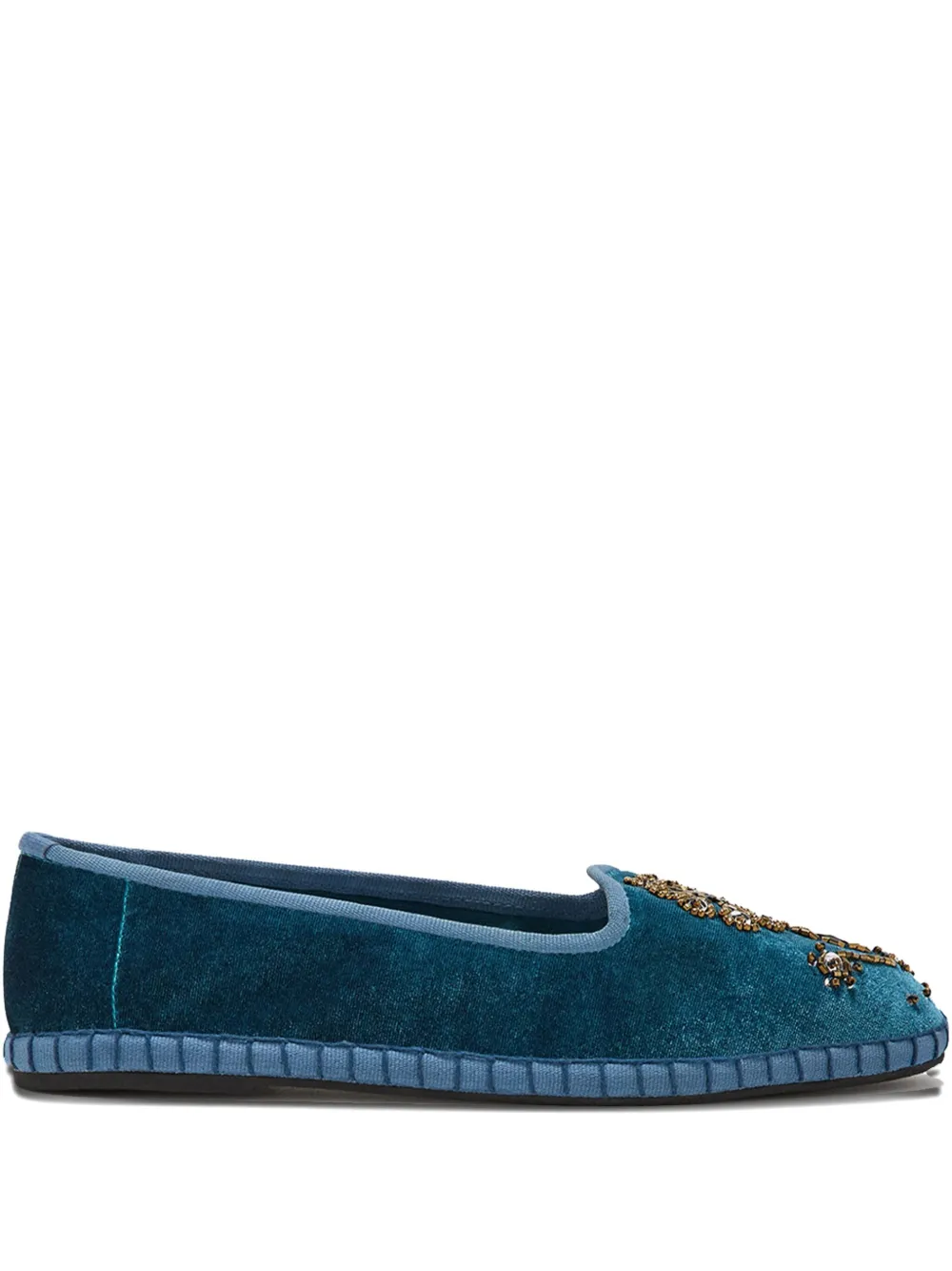 Maliparmi Embroidered Velvet Espadrilles