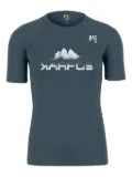 KARPOS mountain-graphic t-shirt - Blue