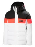 HELLY HANSEN KIDS Diamond colour-block padded jacket - White