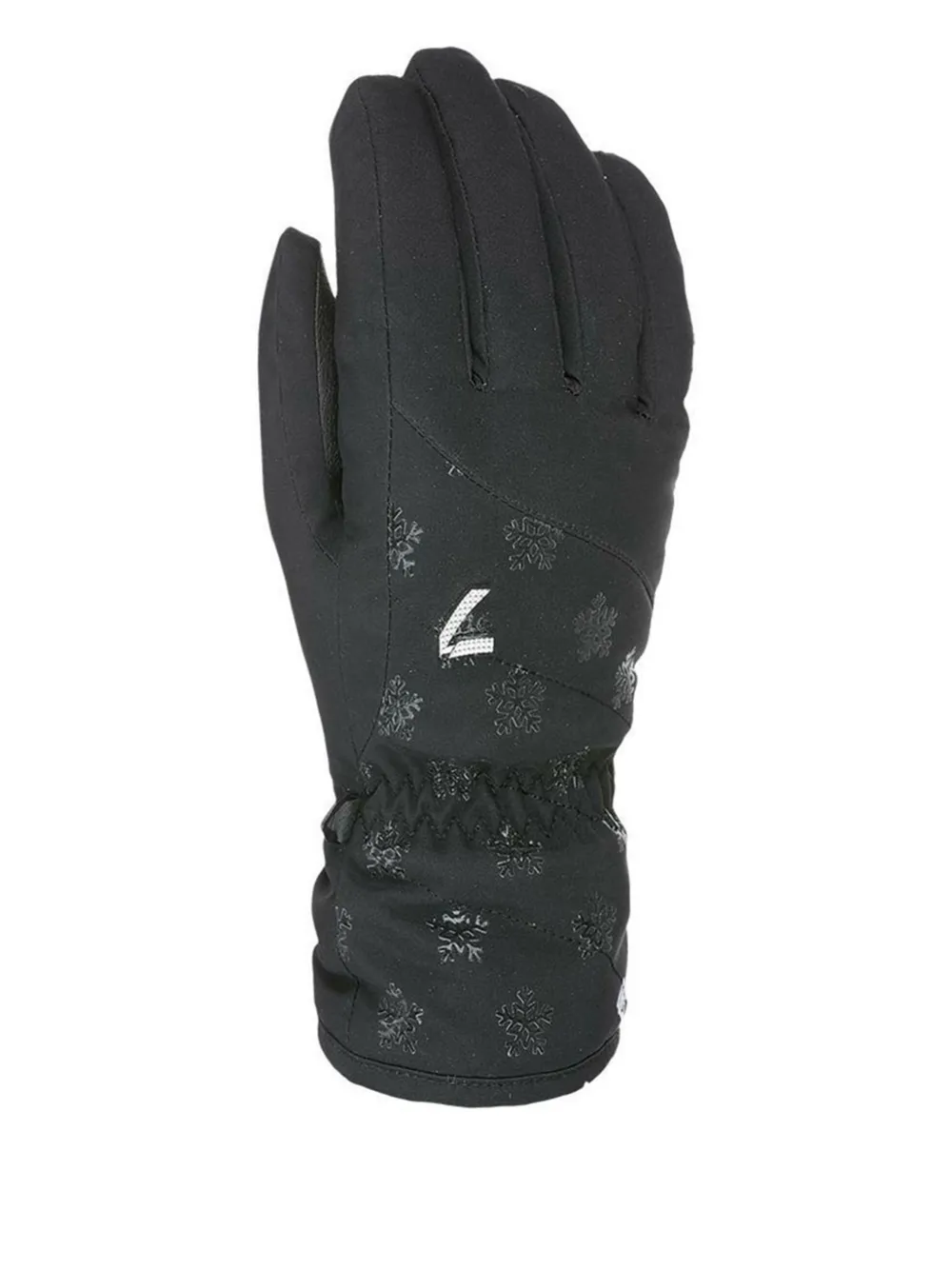 Level Handschoenen met geborduurd logo Zwart