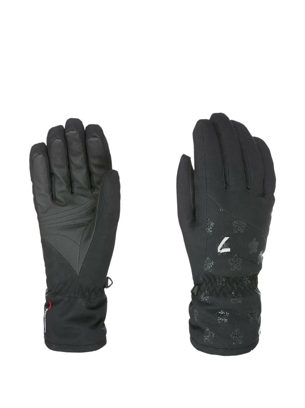 Level Handschoenen met geborduurd logo Zwart
