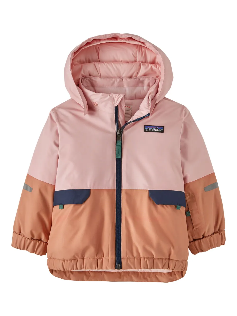 Patagonia Kids logo-patch quilted jacket Roze