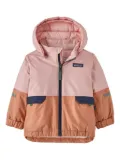 Patagonia Kids logo-patch quilted jacket - Pink